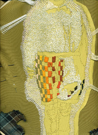 embroidery in progress