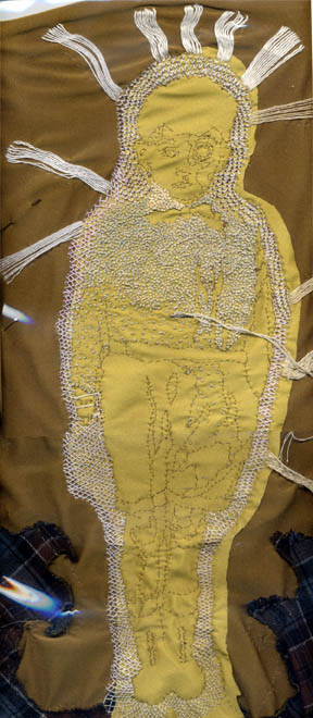 embroidery in progress