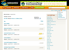Search Results page with RSS menu open